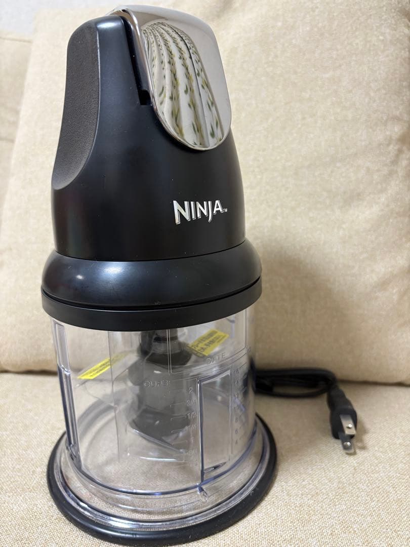 Ninja フードチョッパー 500ml ブラック　カップ2個付