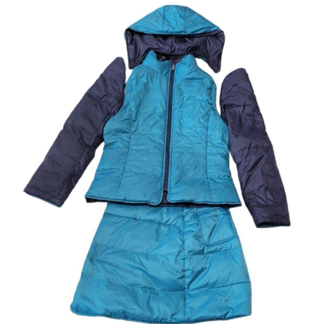 美品　ダーマコレクション　リバーシブル　ダウンジャケット　ダウンベスト　フェザー