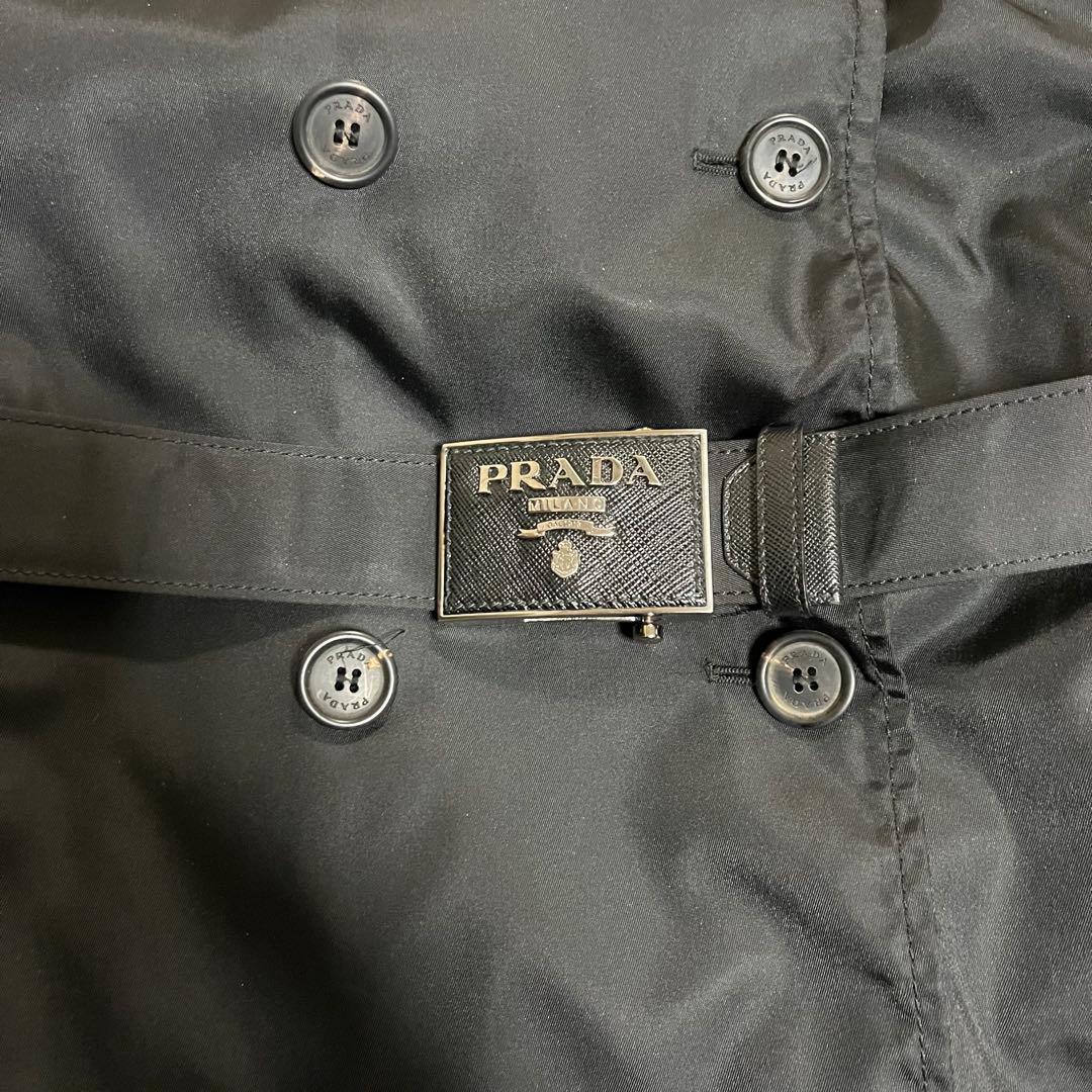 美愛さま♡PRADA プラダ ブラック 黒 ナイロン トレンチコート