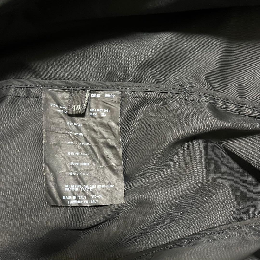 美愛さま♡PRADA プラダ ブラック 黒 ナイロン トレンチコート