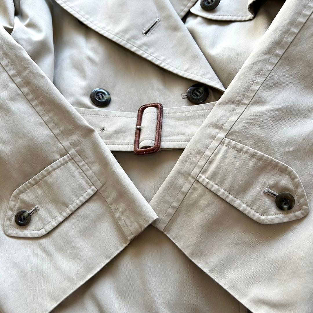 希少デザイン　バーバリー　トレンチコート　襟付き　ライナー　ベルト完備　ベージュ