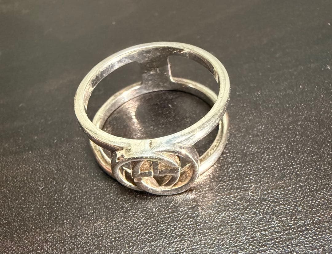 あ　GUCCI インターロッキングGGリング　21号