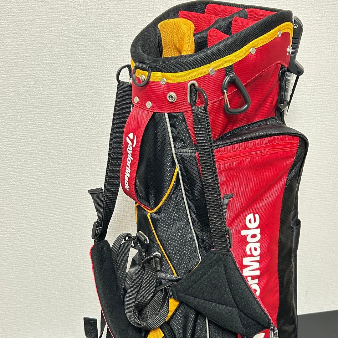 テーラーメイド 軽量スタンド キャディバッグ 7分割 綺麗め 赤/黄/黒