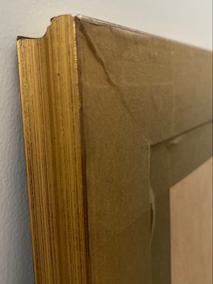 エレガントな額絵　「ウィンドウディスプレイ（窓とカーテン）」