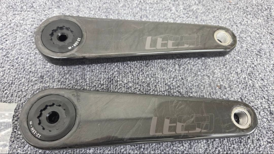 LEESE カーボンクランク チタンスピンドル 24mm 170mm 中古品