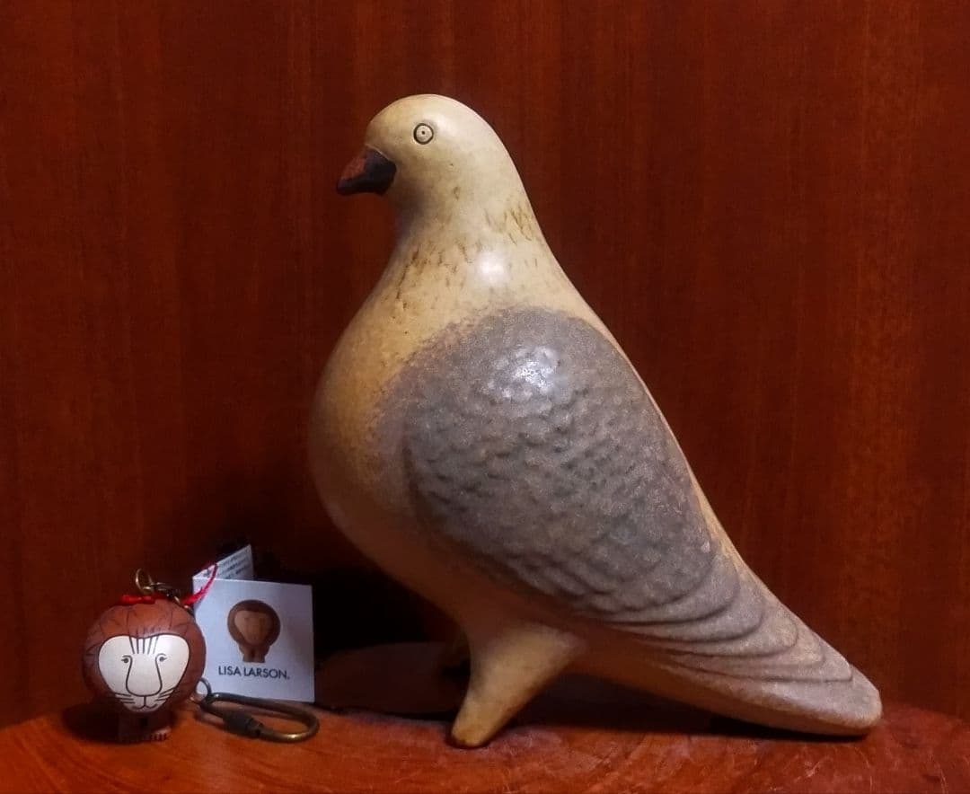 LISA LARSON PIGEON 鳩 ＆ ライオンキーホルダー