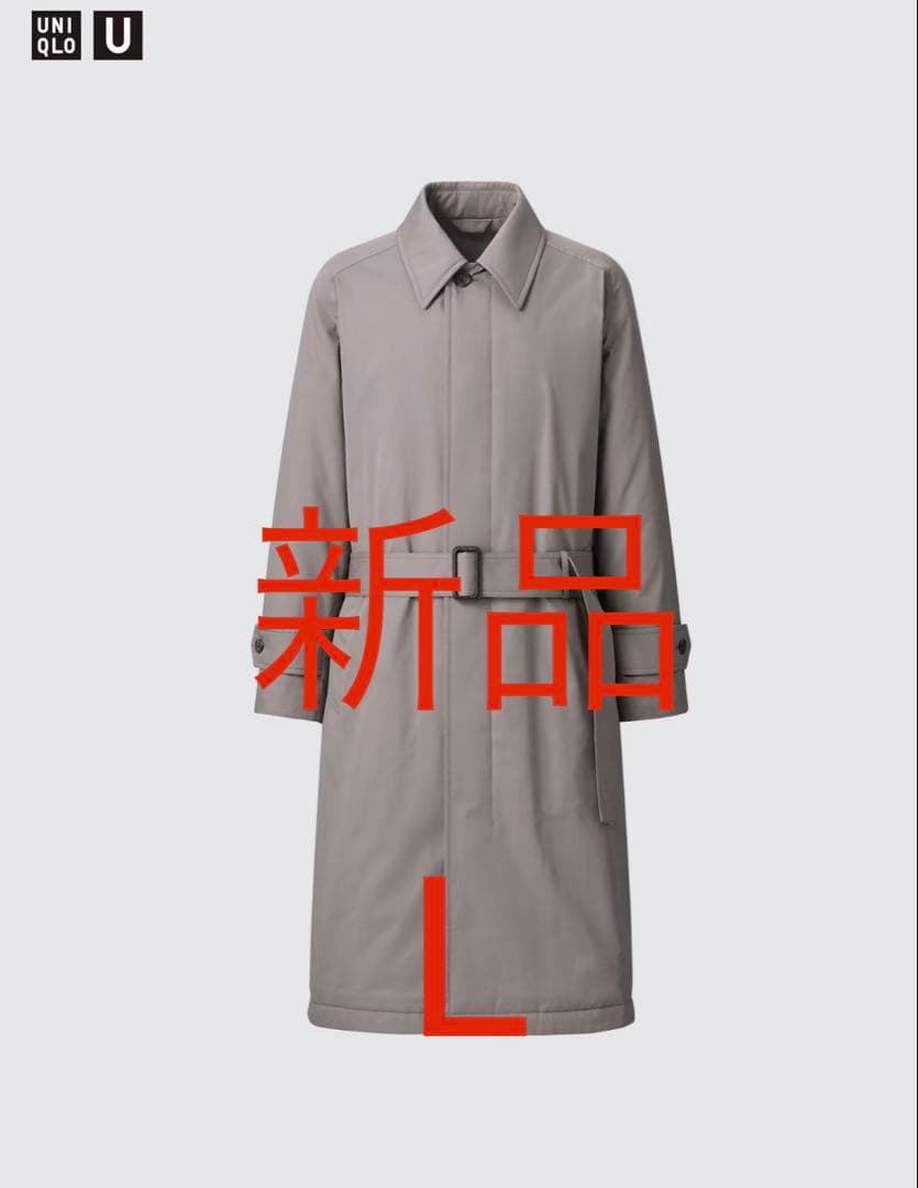 定価16900円新品未使用UNIQLOUユニクロUパデッドステンカラーコートL