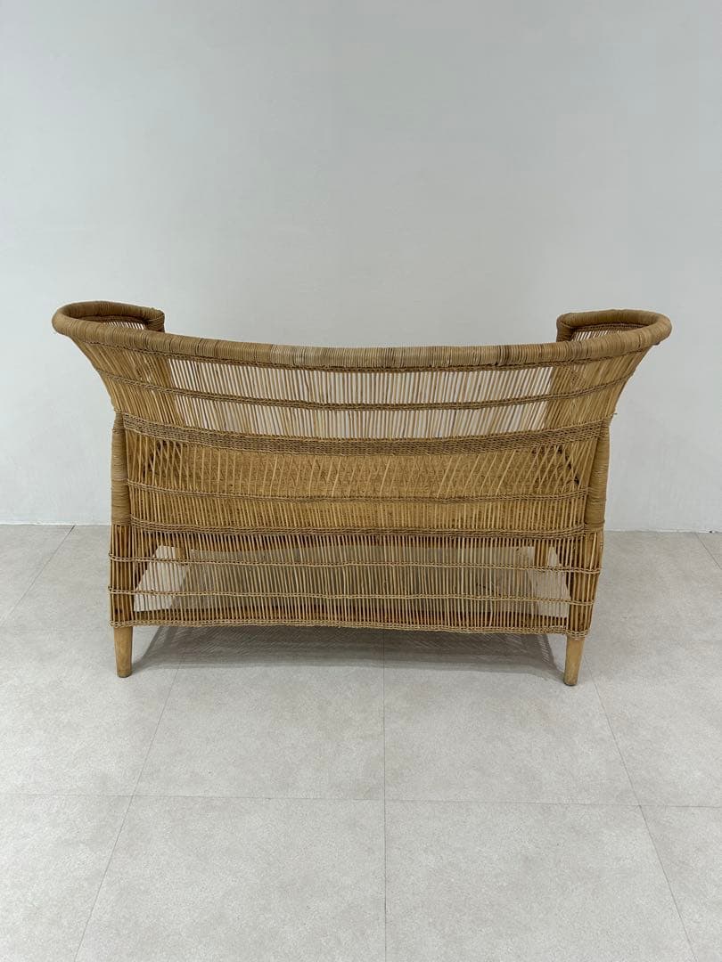 ロンハーマン　天然ラタン 2人掛けソファ