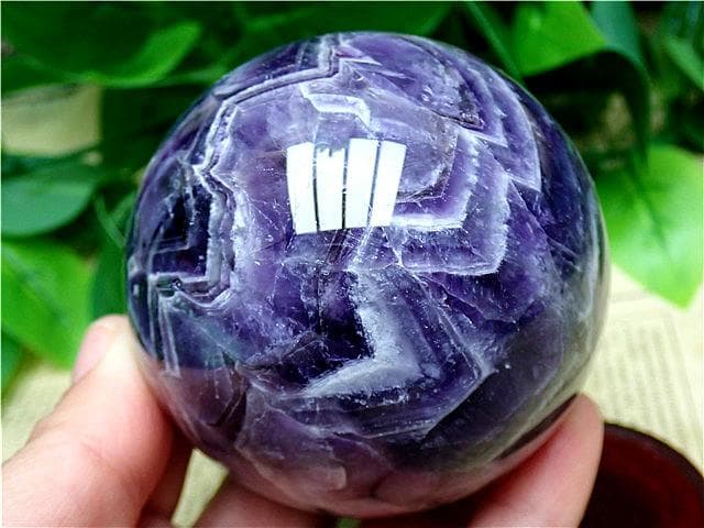 天然～愛の守護石～夢幻紫水晶アメジスト丸玉YTB83G1/164G04