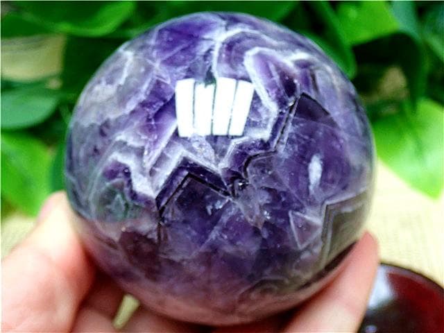天然～愛の守護石～夢幻紫水晶アメジスト丸玉YTB83G1/164G04