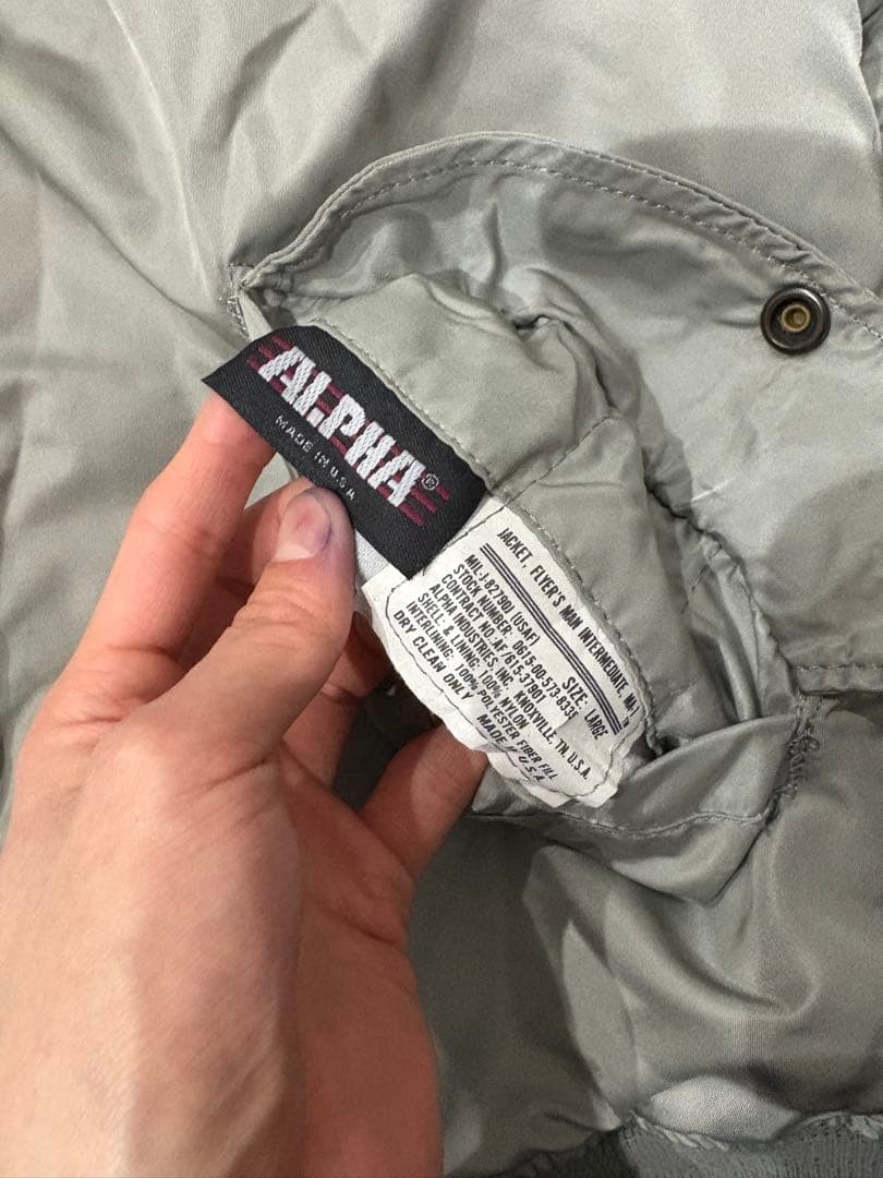 USA製 80s〜90s ALPHA短丈MA-1ジャケット