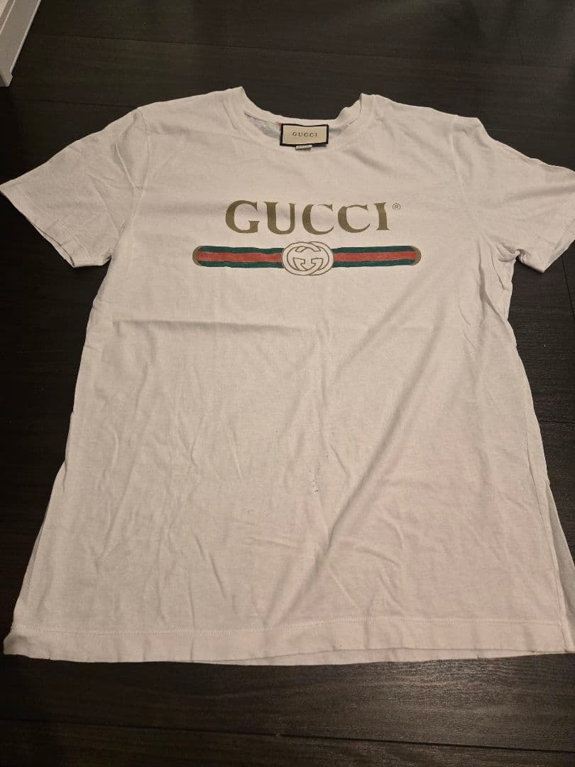 GUCCI グッチ ロゴTシャツ ホワイト メンズ