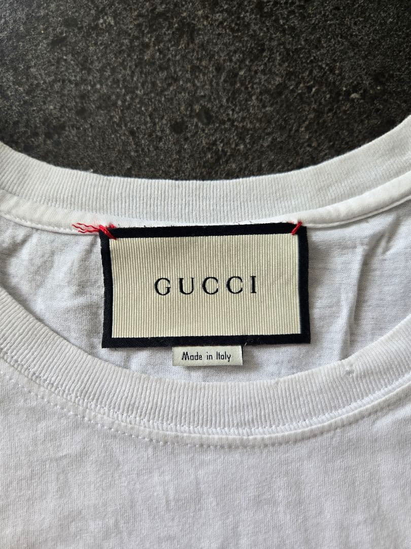 GUCCI グッチ ロゴTシャツ ホワイト メンズ
