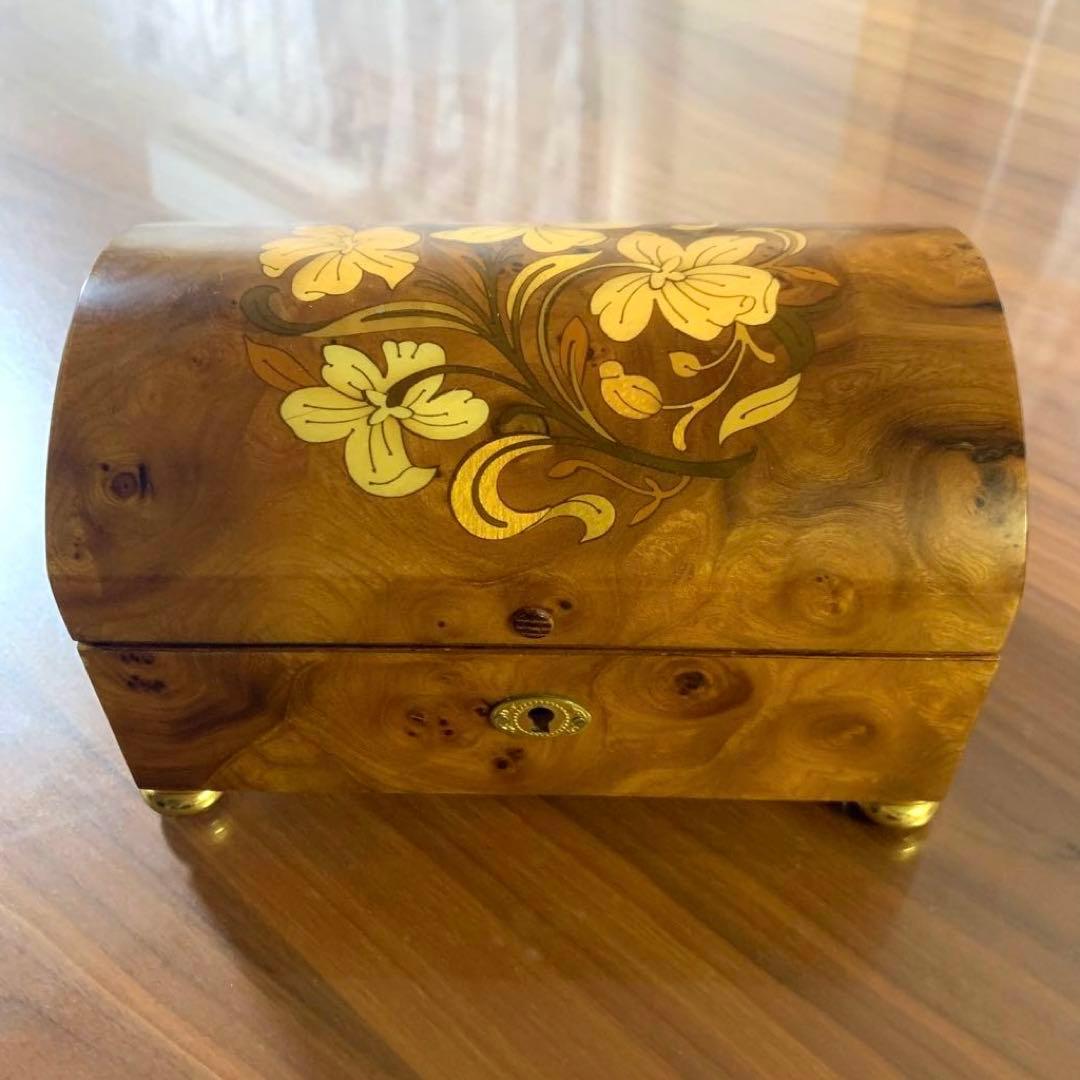 イタリア製 スイス REUGE社 Romance オルゴール ジュエリーBOX