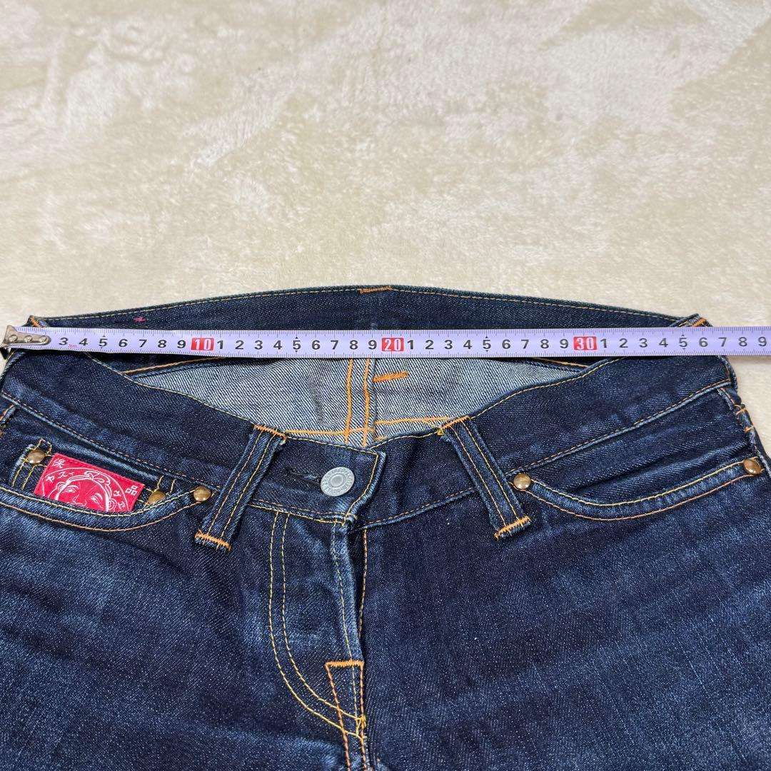 EVISU エヴィス donna ドンナ 大黒ペイント デニム ジーンズ W26