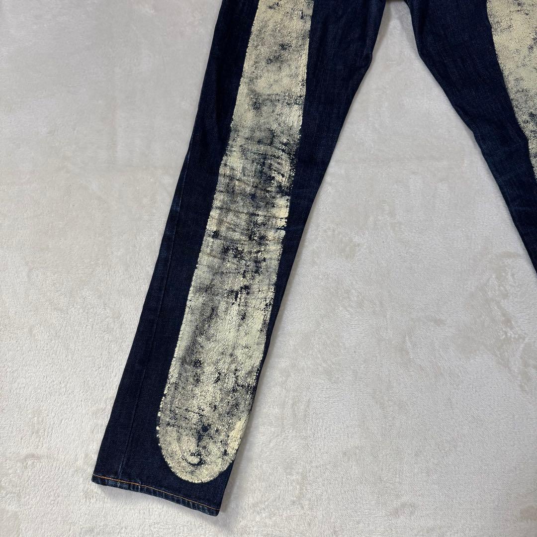 EVISU エヴィス donna ドンナ 大黒ペイント デニム ジーンズ W26