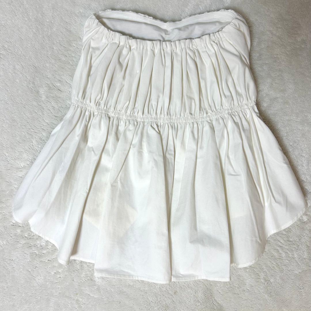 【タグ付き新品】searoomlynnウエストShapeパッドinベアトップス白