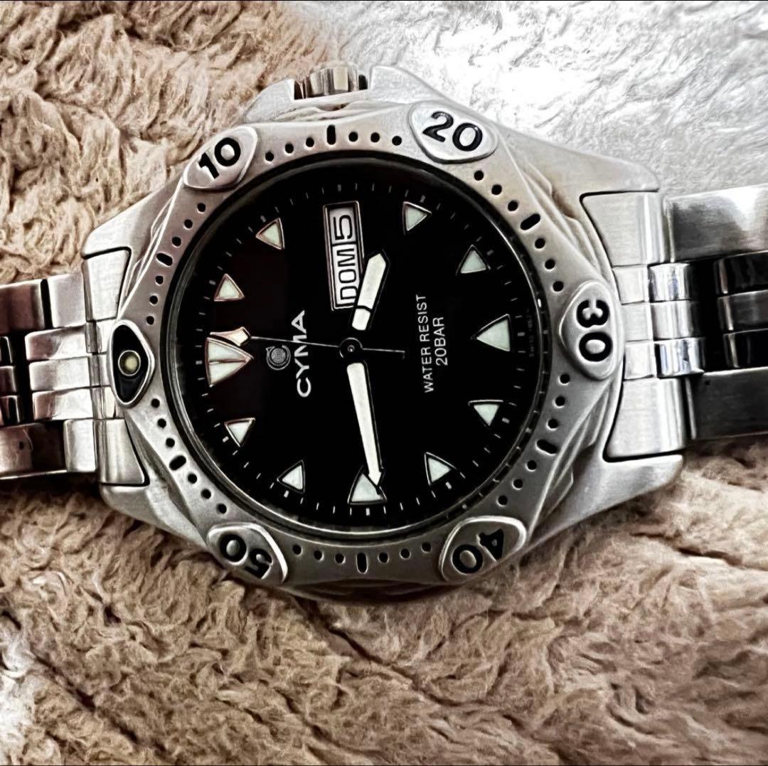 稼働美品　ビンテージダイバー　　スイス製品