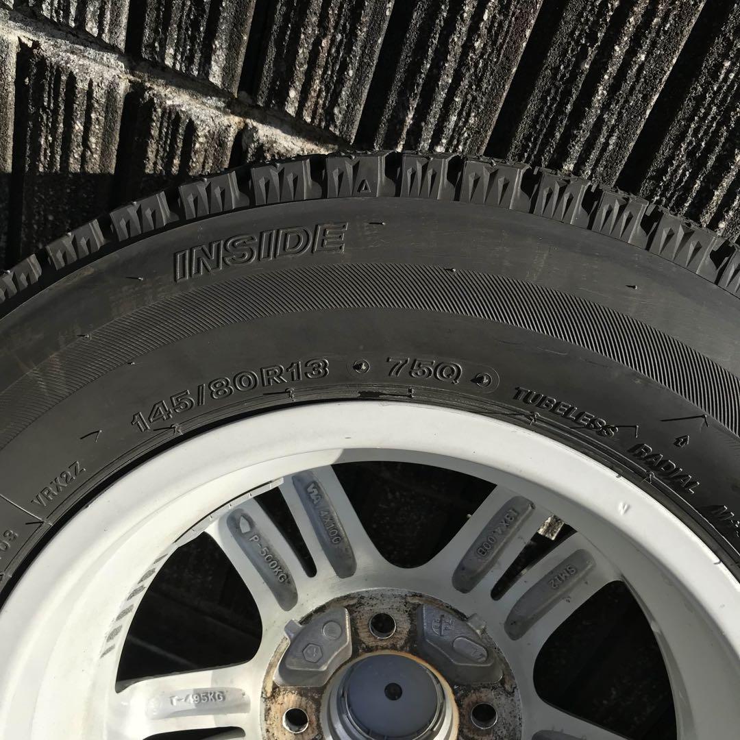 BRIDGESTONE タイヤ スタッドレス 145/80R13 4本