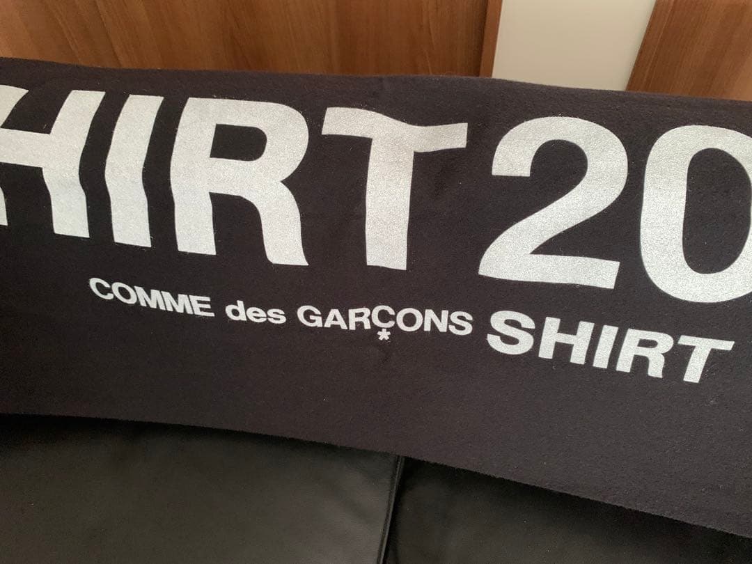COMME des GARCONS ブラックストール　マフラー　大判