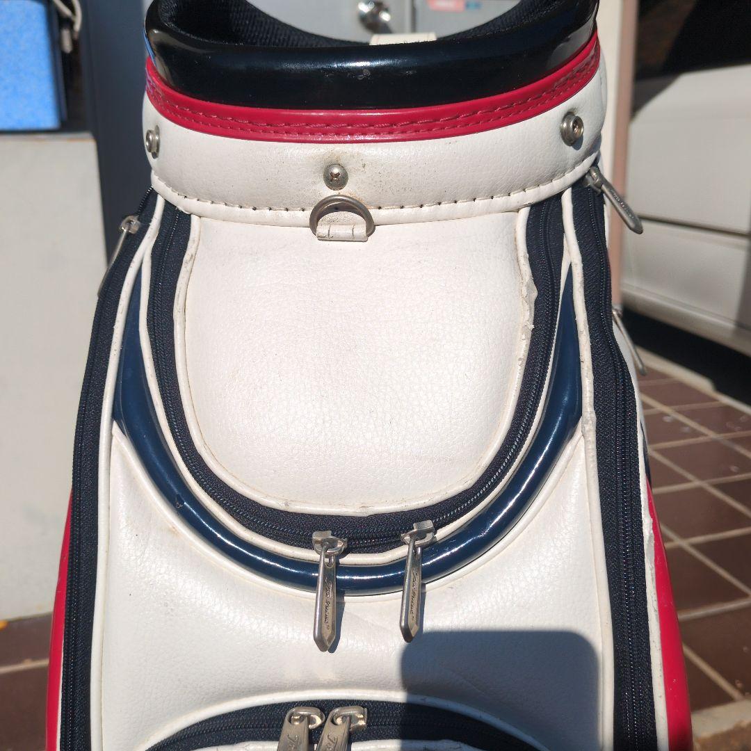 Titleist ゴルフキャディバッグ ホワイト/レッド/ネイビー