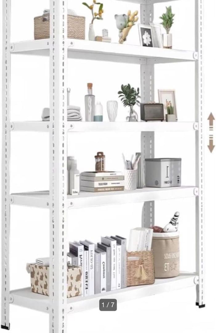 オープンシェルフ 収納ラック 5段 メタルスチールラック 収納棚 ガレージラック