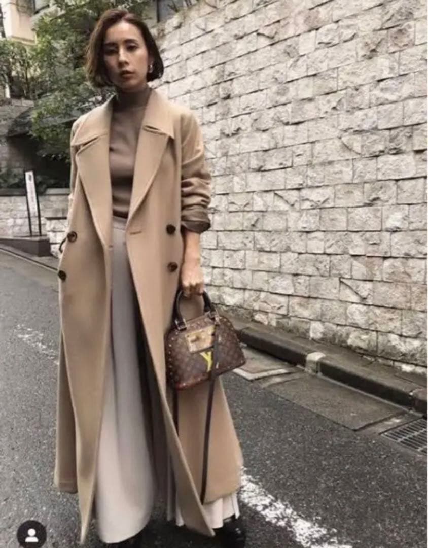 【Ameri Vintage】LITTLE FLARE LONG COAT