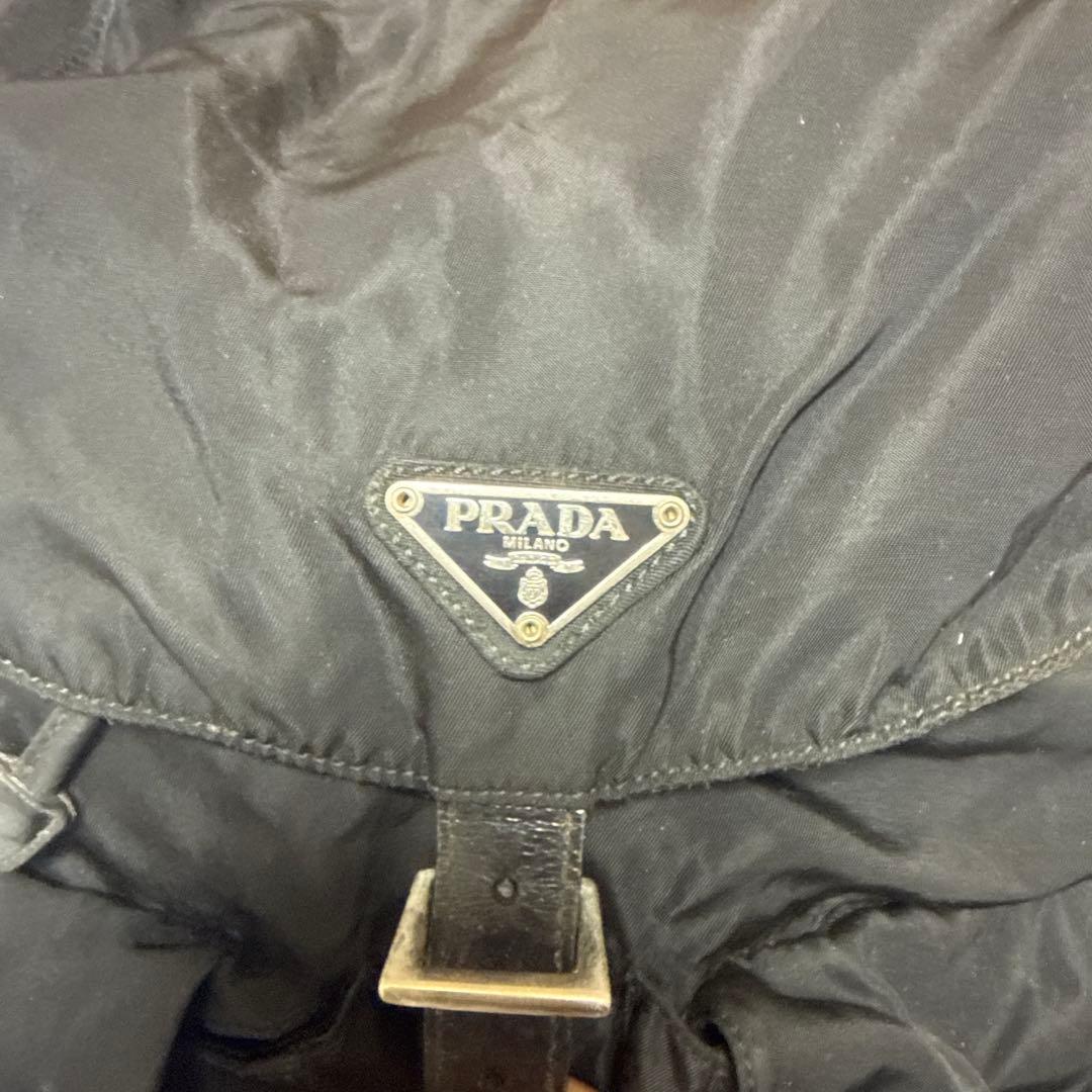 grinPRADA ブラックナイロンポーチ　リュック