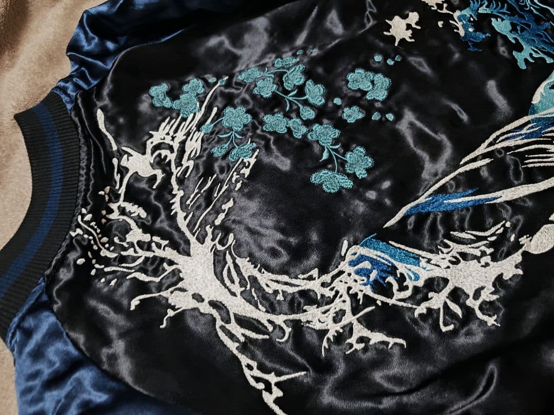 絡繰魂 美品 ２面用 クジラ 日本限定 スカジャン unisex vintage