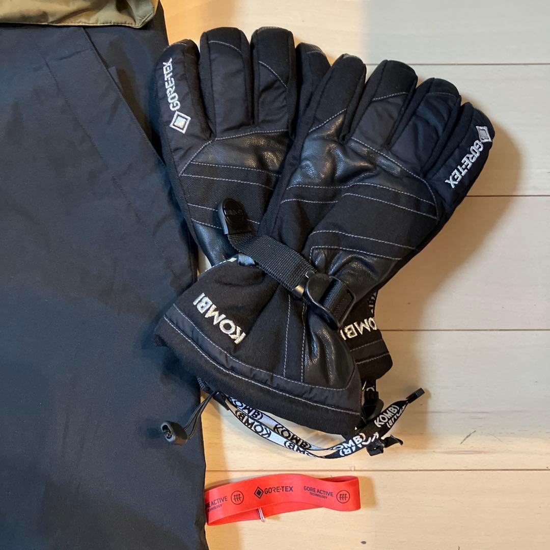 スノーボードウェアセット（カーキ・黒）　GORETEX