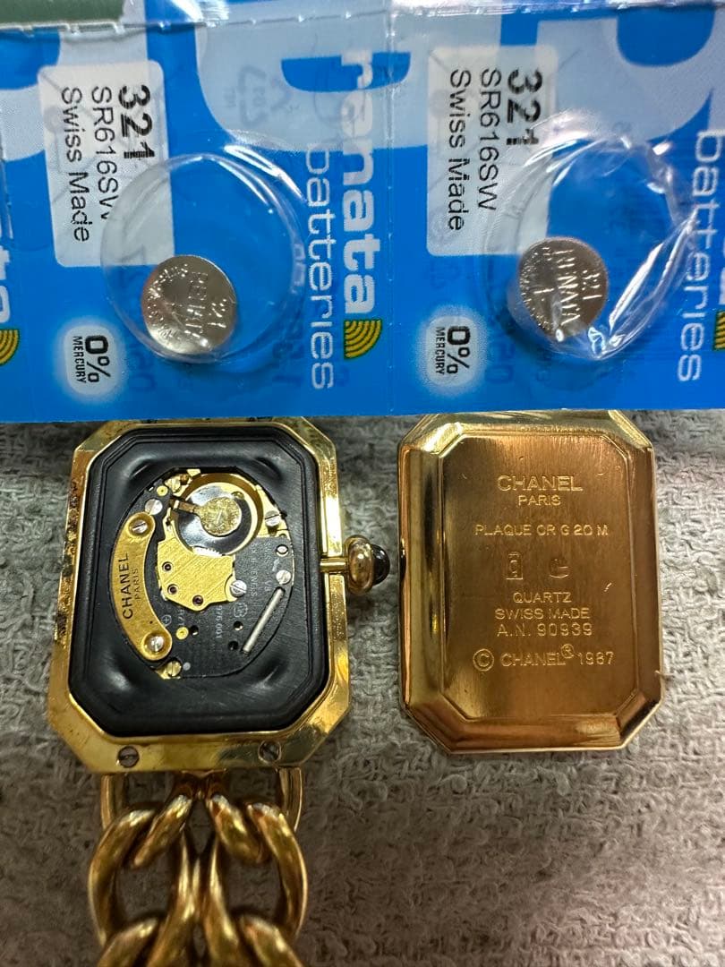 ★美品　CHANEL プルミエール　腕時計　L 電池交換済　ＡＮ90939