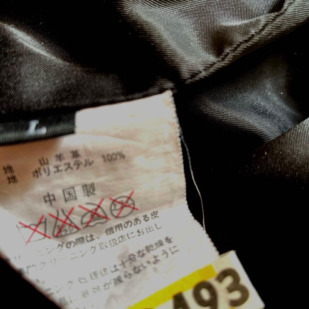 Haruf柔らか山羊革　ブラック レザーライダースジャケットL