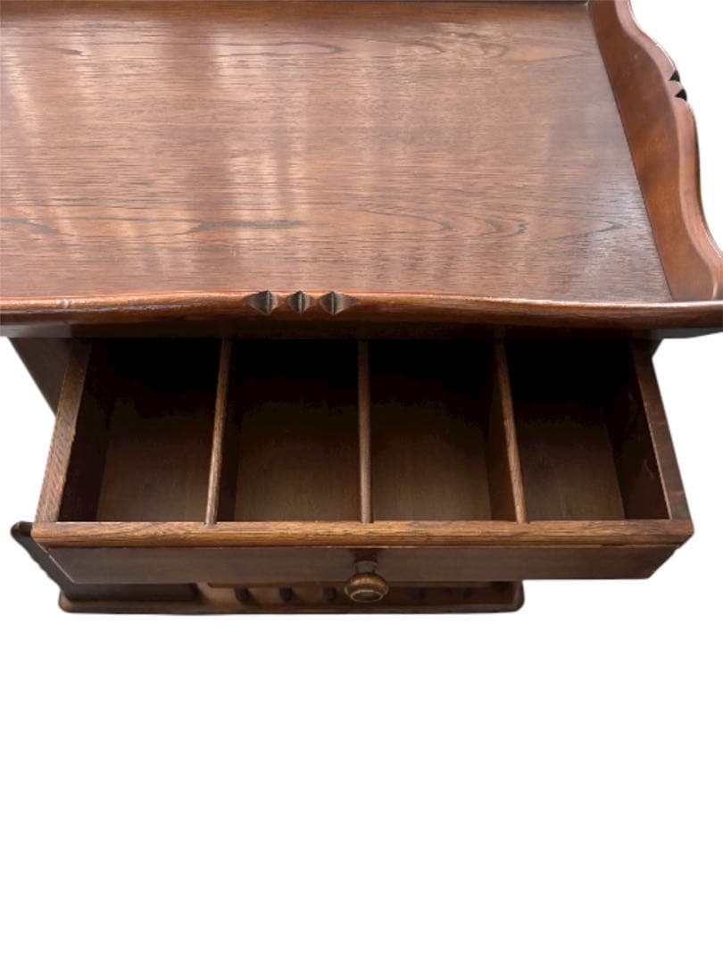 【カリモク】 キッチンワゴン キャスターつき アンティーク