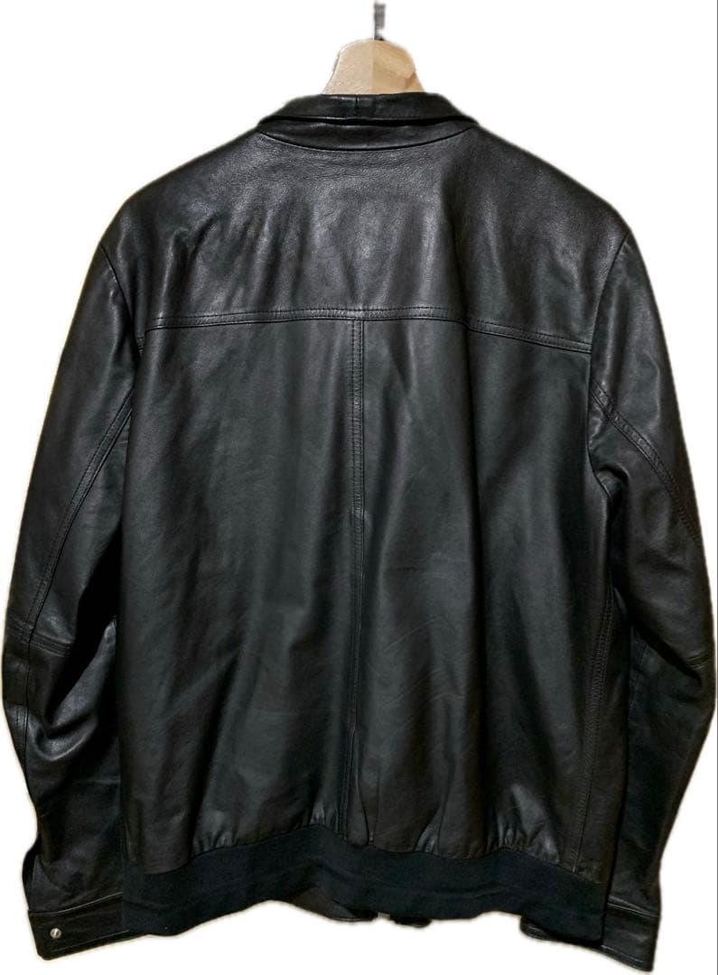 EMMETI エンメティ ブラックラムレザージャケット ライダース L