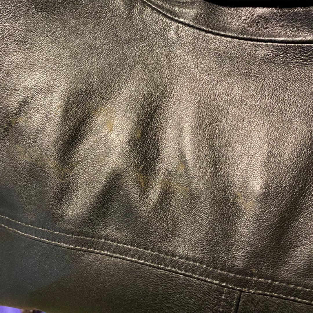 EMMETI エンメティ ブラックラムレザージャケット ライダース L