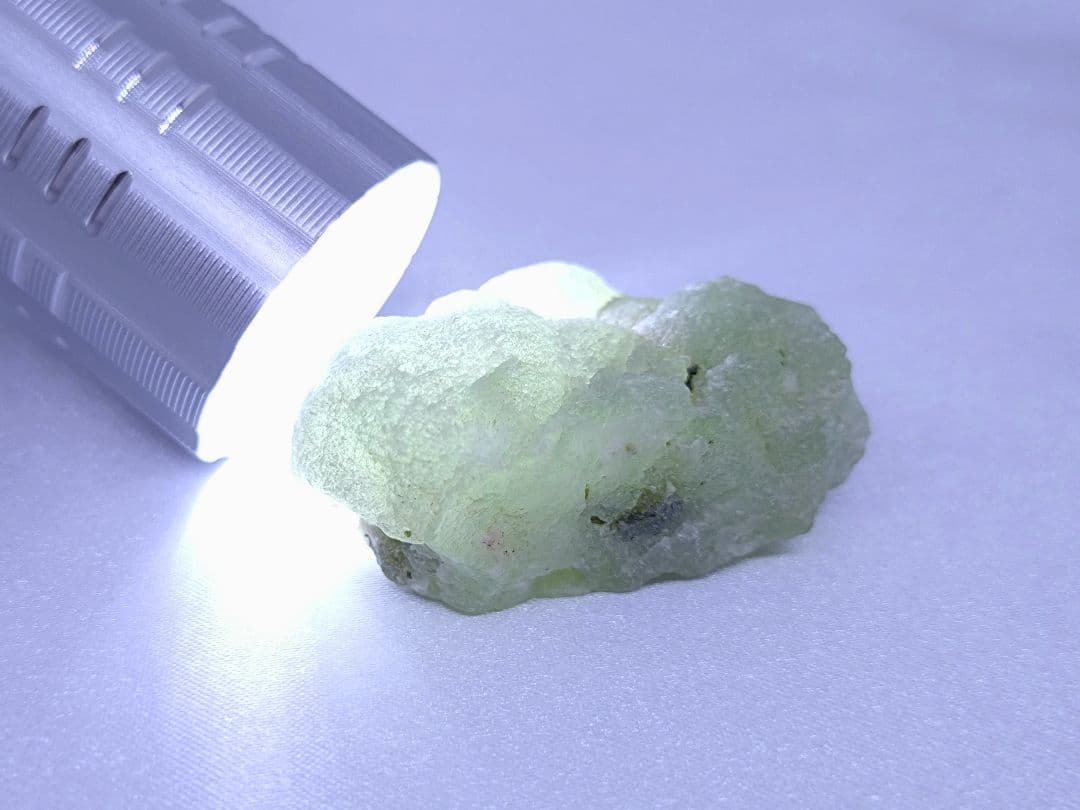 コンゴ産　プレナイト　原石　標本　エピドート 共生　2個セット　ぶどう石　天然石