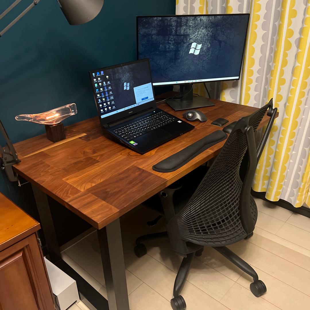 美品☆マスターウォール　ウォールナット　モザイク　ダイニングテーブル