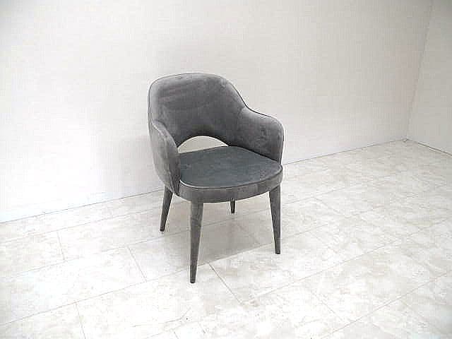 アビタスタイル「MYC1128」ラウンジチェア ベロア調 　サイドチェア