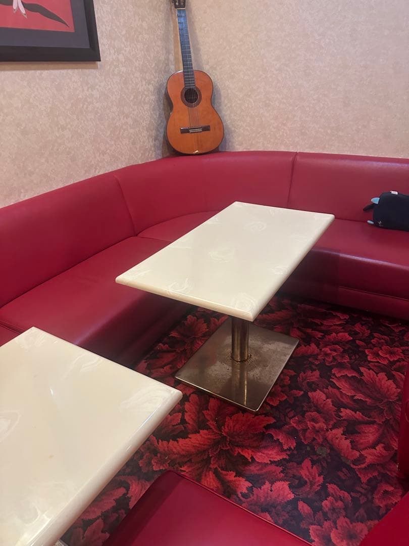 ソファ　テーブル　12点まとめ売り　赤色　クラブ　スナック　バー　カラオケ喫茶