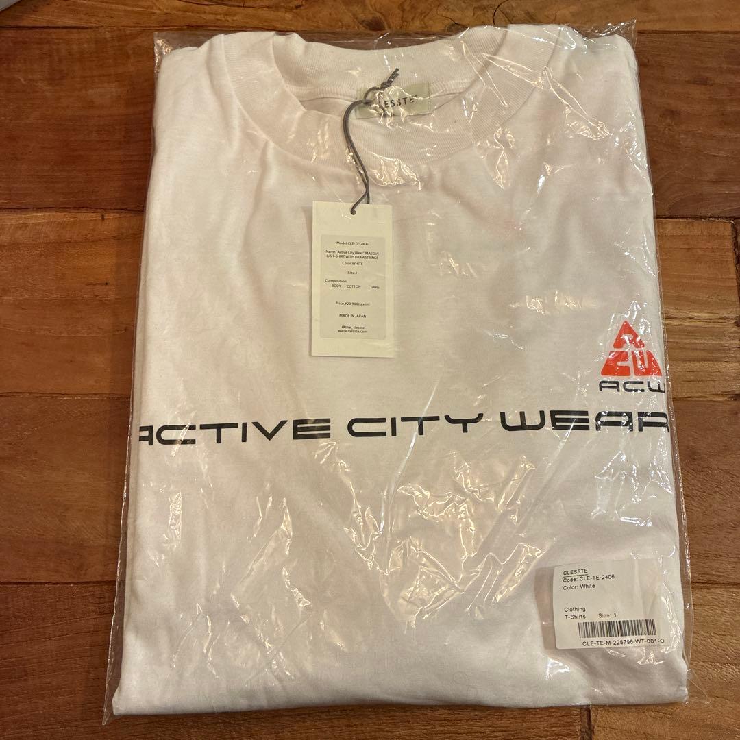 clesste クレスト　ロングスリーブTシャツ　ホワイト