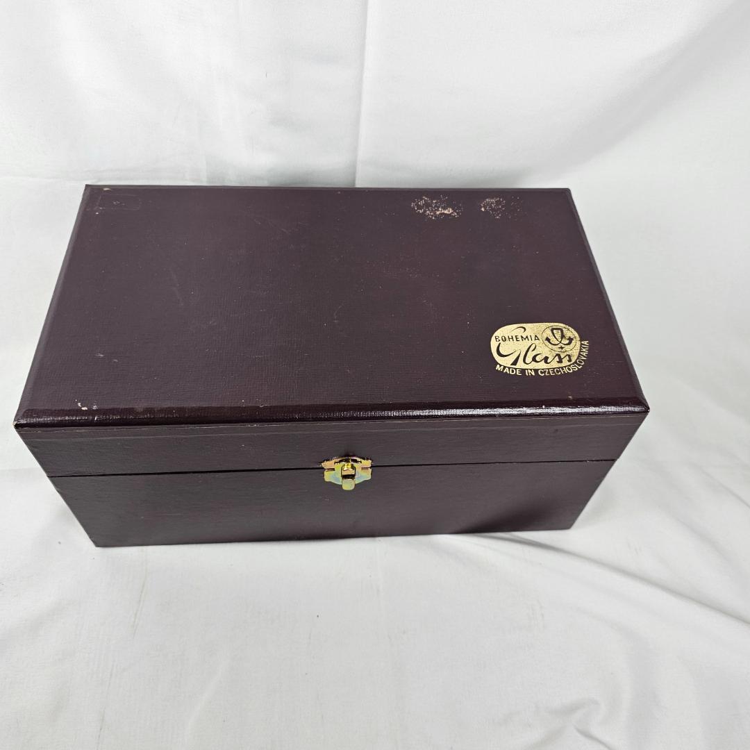 入手困難✨ボヘミアガラス フラワーベース 花瓶 レトロ 希少