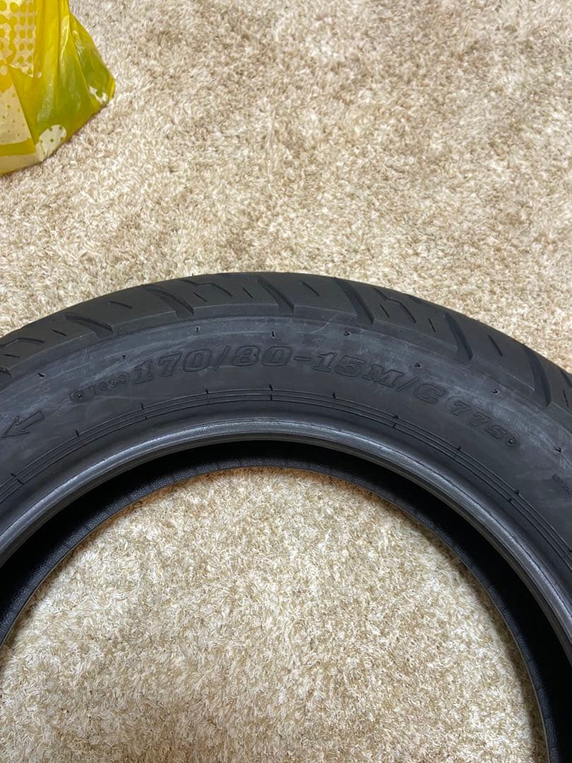 未使用　DUNLOP 170/80-15 K555 リア