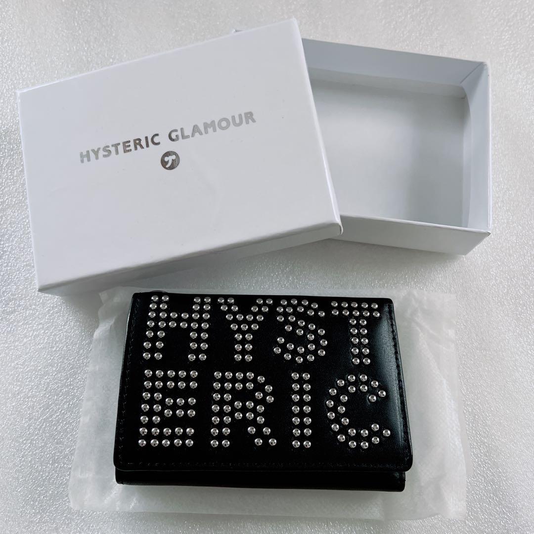 限定値下げ★ヒステリックグラマー ロゴスタッズ 三つ折りウォレット 財布 未使用