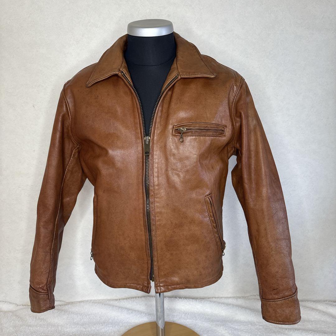 【米国製】Schott レザー ライダースジャケット 40ライナー付 本革