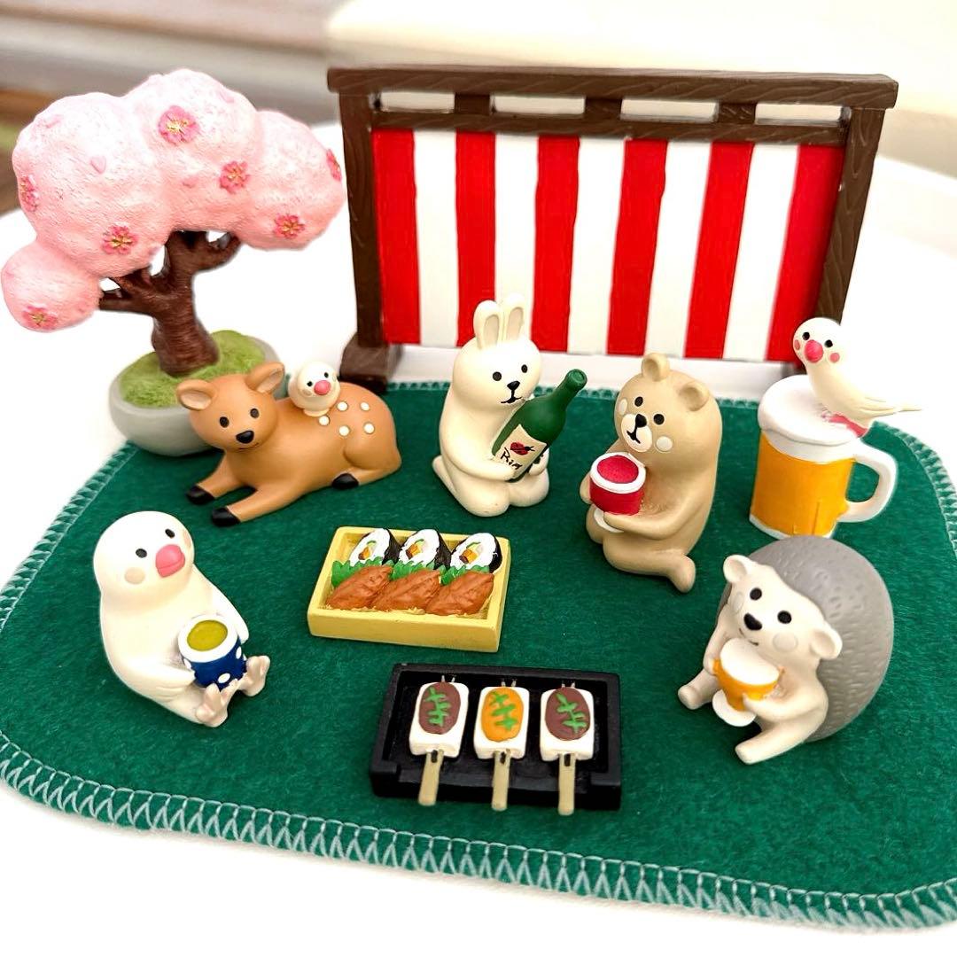 デコレ　コンコンブル　2016 春の宴シリーズ　ほろ酔い文鳥　バンビと文鳥