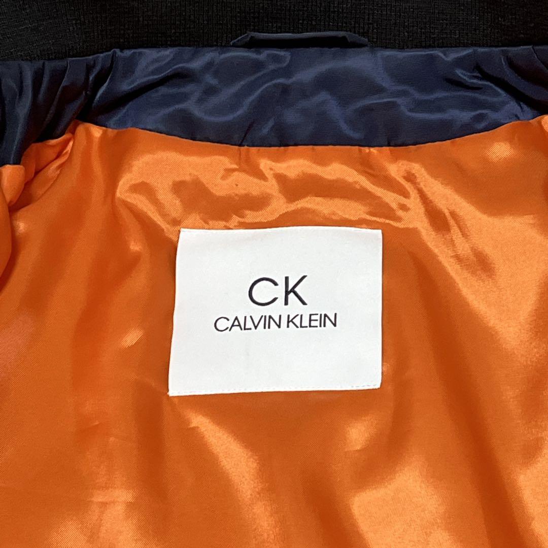 未使用級【カルバンクライン】MA-1 中綿 ブルゾン ミリタリージャケット 36