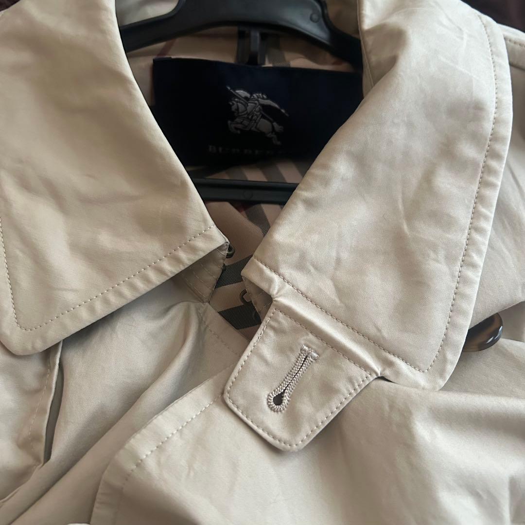 バーバリーロンドン トレンチロングコート ベルト ノバチェック 42 XL