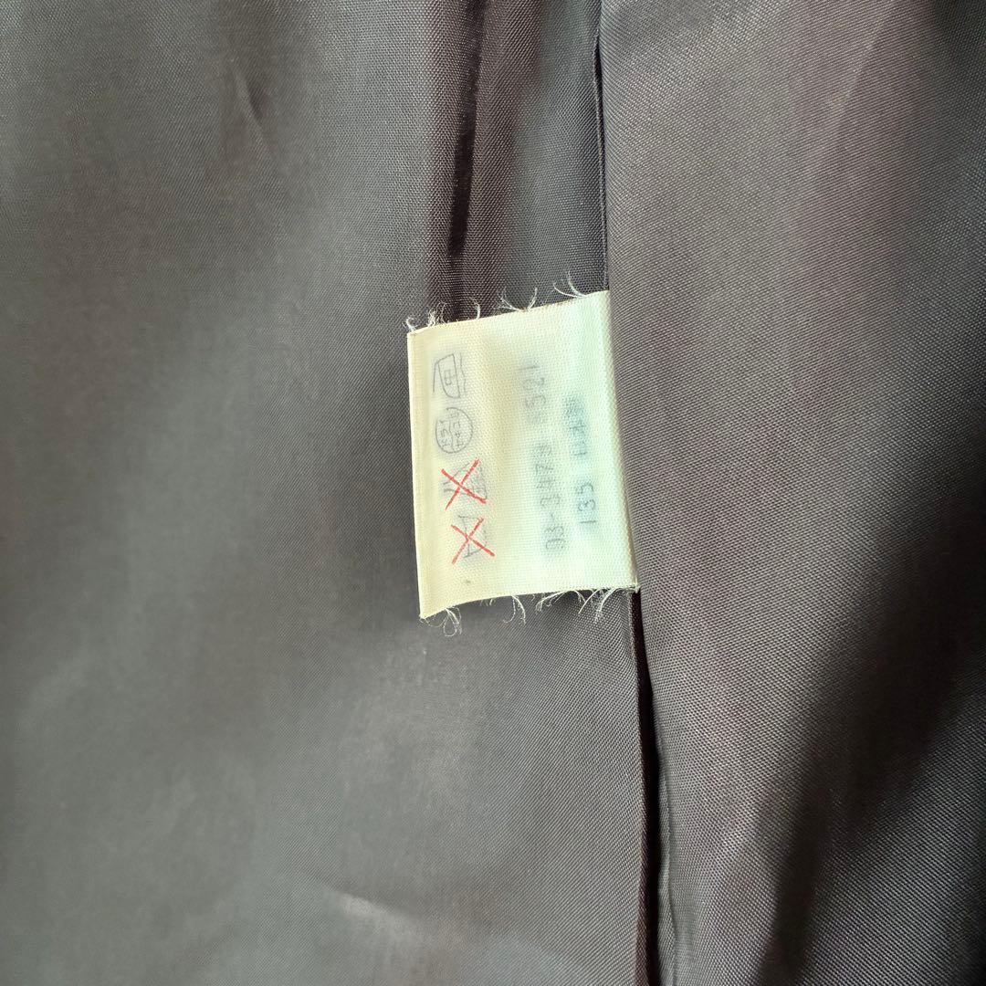 90's ヴィンテージ ステンカラーコート ロングコート ブラック ファー