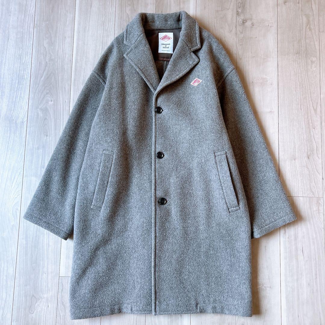 DANTON ウールライトパイル チェスターコート 42 ダントン