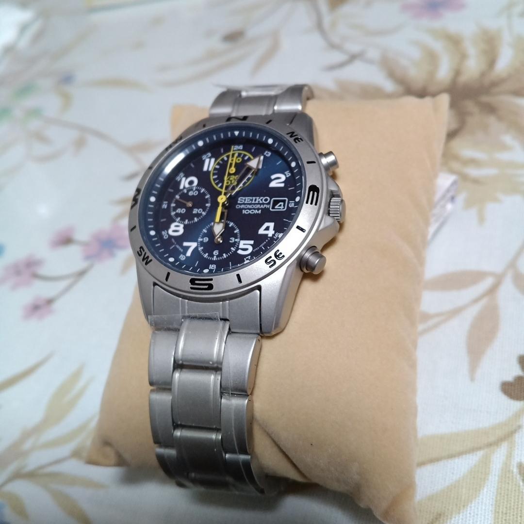 セイコー時計☆スポーティかつスタイリッシュ！！クロノグラフ☆メンズ